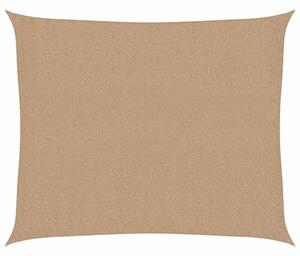 Żagiel przeciwsłoneczny, 160 g/m², kolor taupe, 2,5x3 m, hdpe