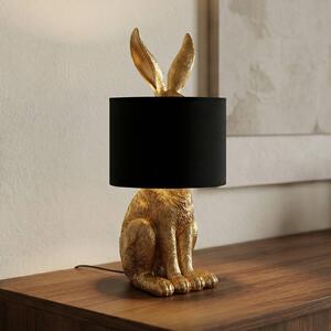 Lampa stołowa Lorentina Lindby, czarny, salon / jadalnia, tkanina / materiał / jedwab, design