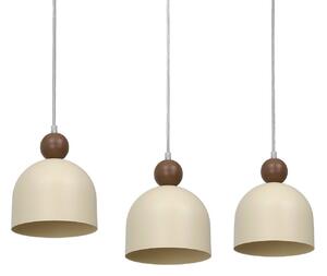 Lampa wisząca Timon Milagro Lighting, możliwość ściemniania, brązowy / rdzawy, salon / jadalnia, metal, nowoczesny