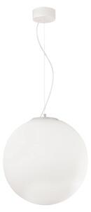 IDEAL LUX Lampa wisząca szklana Mapa, możliwość ściemniania, biały / opal, salon / jadalnia, szkło, nowoczesny