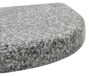 Podstawa pod parasol, granitowa, 10 kg, zaokrąglona, szara