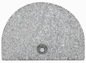 Podstawa pod parasol, granitowa, 10 kg, zaokrąglona, szara