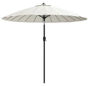 Parasol ogrodowy na słupku aluminiowym, 270 cm, piaskowy
