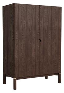 Ciemnobrązowa szafka w dekorze dębu 90x130 cm Arun – Unique Furniture