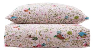 Różowa bawełniana pościel dziecięca jednoosobowa 135x200 cm Fairytale – Belle & Boo