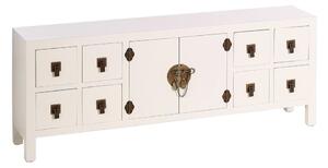 Biała niska komoda 130x50,5 cm Oriente – Ixia