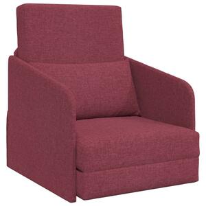 Sofa bed czerwone wino 65 x 80 x 83 cm tkanina