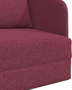 Sofa bed czerwone wino 65 x 80 x 83 cm tkanina