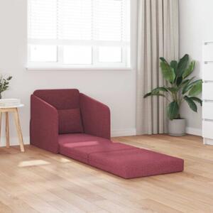 Sofa bed czerwone wino 65 x 80 x 83 cm tkanina
