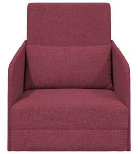 Sofa bed czerwone wino 65 x 80 x 83 cm tkanina