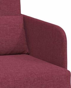 Sofa bed czerwone wino 65 x 80 x 83 cm tkanina