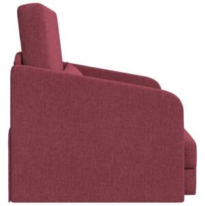 Sofa bed czerwone wino 65 x 80 x 83 cm tkanina