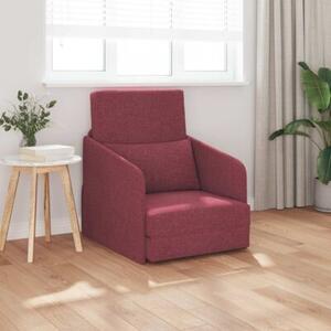 Sofa bed czerwone wino 65 x 80 x 83 cm tkanina