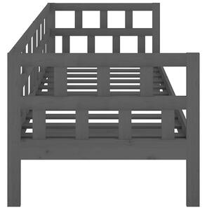 Szare drewniane łóżko dzienne 90x200 - Sonja 4X
