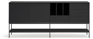 Czarna komoda 220x98x45 cm Platt – Teulat