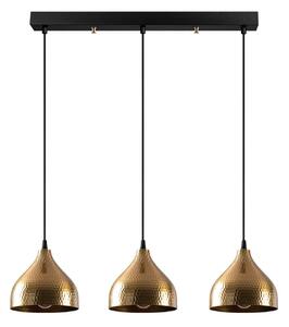 Lampa wisząca w kolorze złota z metalowym kloszem Tattoo – Opviq lights