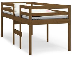 Łóżko dzienne, miodowy brąz, 80x200 cm, lite drewno sosnowe