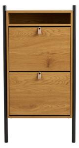 Uchylna szafka na buty w dekorze dębu w naturalnym kolorze 62x118x26 cm Barco – House Nordic