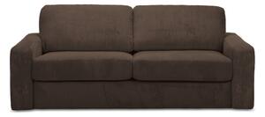 Brązowa sztruksowa rozkładana sofa 195 cm Nona – Makamii