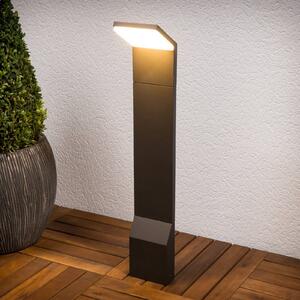 Słupek oświetleniowy LED NEVIO Lucande, czarny, aluminium, nowoczesny