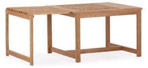 Stolik z litego drewna dębowego w naturalnym kolorze 60x70 cm Unai – MOME