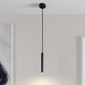 Lampa wisząca Franka Arcchio, czarny, salon / jadalnia, aluminium, nowoczesny