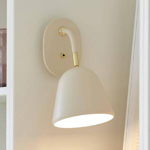 Nordlux Kinkiet designerski Fleur, kremowy / amber, salon / jadalnia, metal, nowoczesny