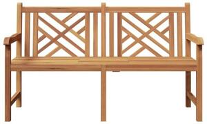 Rustykalna ławka ogrodowa z litego drewna tekowego 150x60 cm