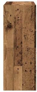 Szafki z 2 szufladami, 2 szt., stare drewno, 60x31x40 cm