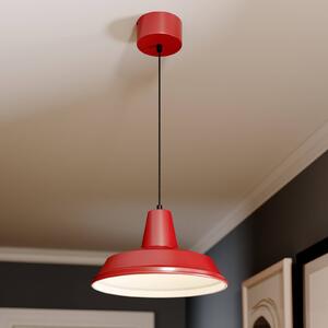 Lampa wisząca Class Luminex, możliwość ściemniania, czerwony, salon / jadalnia, metal