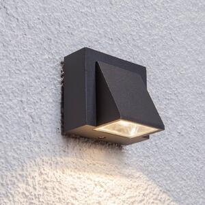 Kinkiet zewnętrzny LED MARIK Lucande, czarny, aluminium, nowoczesny