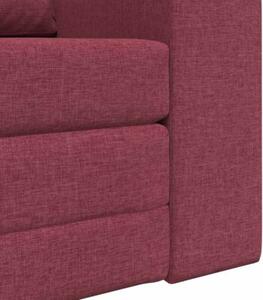 Sofa bed czerwone wino 98 x 71 x 83 cm tkanina
