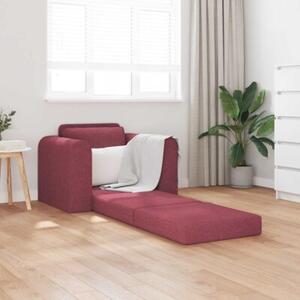 Sofa bed czerwone wino 98 x 71 x 83 cm tkanina