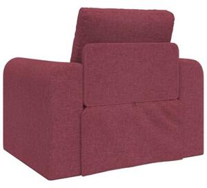 Sofa bed czerwone wino 98 x 71 x 83 cm tkanina