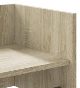 Półka ścienna, dąb sonoma, 100x35x30,5 cm