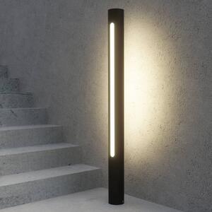 Słupek oświetleniowy LED Tomas Lucande, aluminiowy / szary / cynkowy, aluminium, nowoczesny