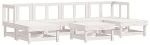 Zestaw Mebli Ogrodowych Komplet Wypoczynkowy 7-Częściowy Drewno Na Taras Balkon Ogród
