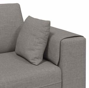 Sofa 4-osobowa w ciemnoszarym kolorze z oddychajÄ cÄ tkaninÄ i poduszkami sprÄÅ¼ynowymi