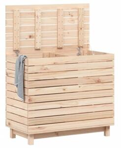 Kosz na pranie, 88,5x44x76 cm, lite drewno sosnowe