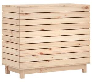 Kosz na pranie, 88,5x44x76 cm, lite drewno sosnowe