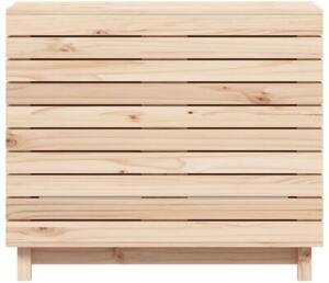 Kosz na pranie, 88,5x44x76 cm, lite drewno sosnowe