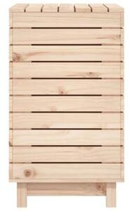 Kosz na pranie, 88,5x44x76 cm, lite drewno sosnowe