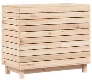 Kosz na pranie, 88,5x44x76 cm, lite drewno sosnowe
