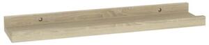 Półki ścienne, 4 szt., dąb sonoma, 40x9x3 cm