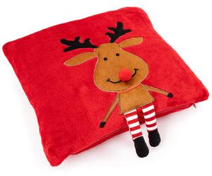 4Home Świąteczna poszewka na poduszkę Happy Reindeer, 40 x 40 cm