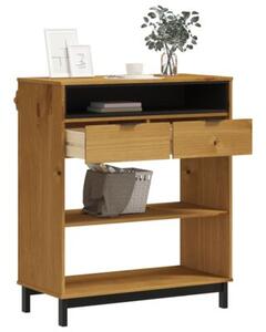 Stolik barowy flam, 92x45x110 cm, lite drewno sosnowe