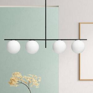 Sforzin Lampa wisząca Jugen, możliwość ściemniania, czarny, salon / jadalnia, szkło, design