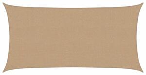 Żagiel przeciwsłoneczny, 160 g/m², kolor taupe, 2,5x4,5 m, hdpe