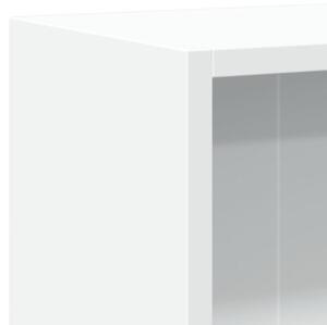 Szafka na książki, biała 60x24x76 cm, materiał drewnopochodny
