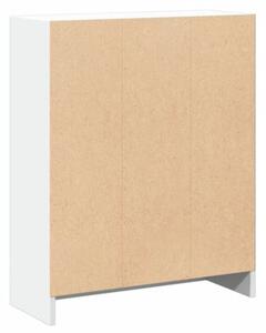 Szafka na książki, biała 60x24x76 cm, materiał drewnopochodny